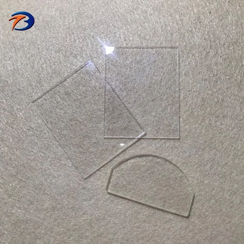 Custom high temperature  round  fused silica /quartz glass optical  glass plate