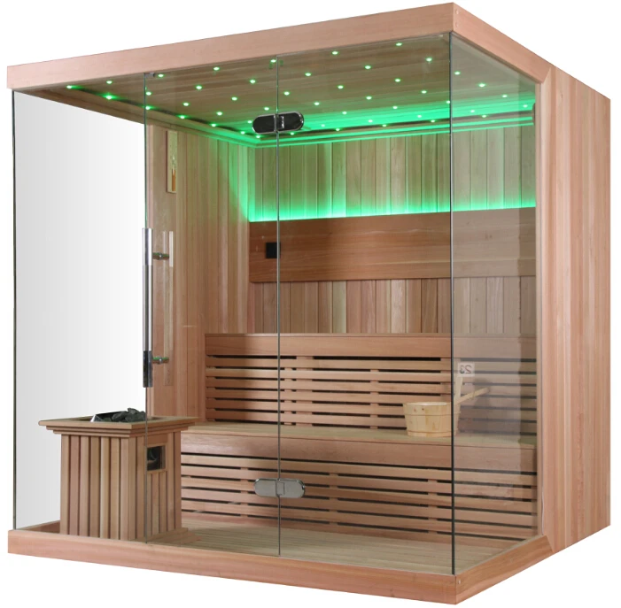6 Person Finland Wood Built Monalisa Home Sauna For Sale - Buy Home Sauna,6-8  Person Sauna,Portable Wooden Sauna Product on 