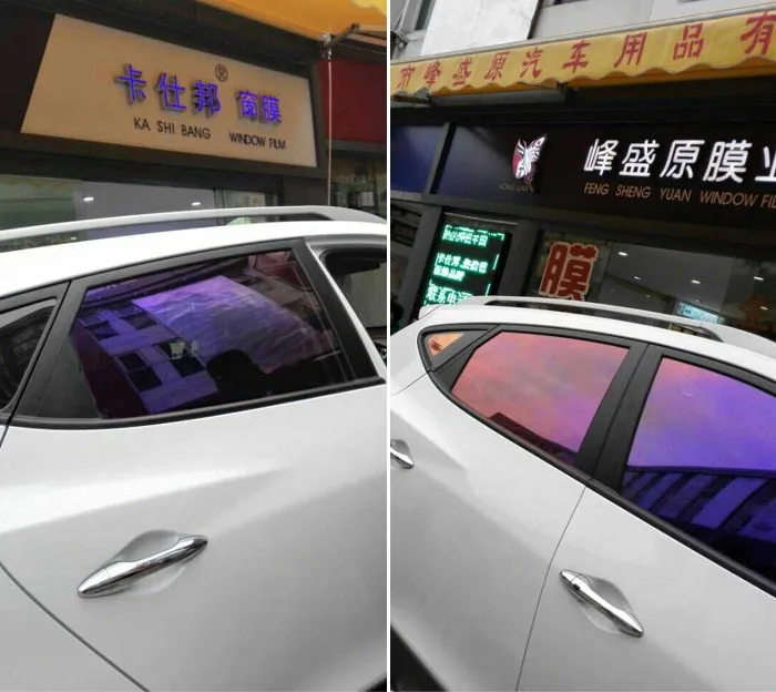 クールパープルフィルム まばゆいばかりのカラーカーフィルム サイドフロントガラスフィルム Buy フロントガラスフィルム 紫色のフィルム カー フィルム Product On Alibaba Com