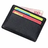 RFID Blocking Minimalist Genuine Leather Slim Front Pocket Wallet Luxury Card Holder