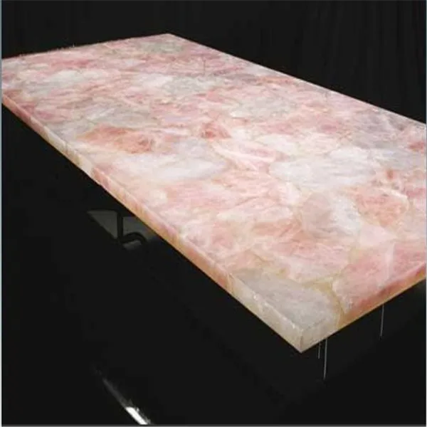 rose quartz kitchen counter