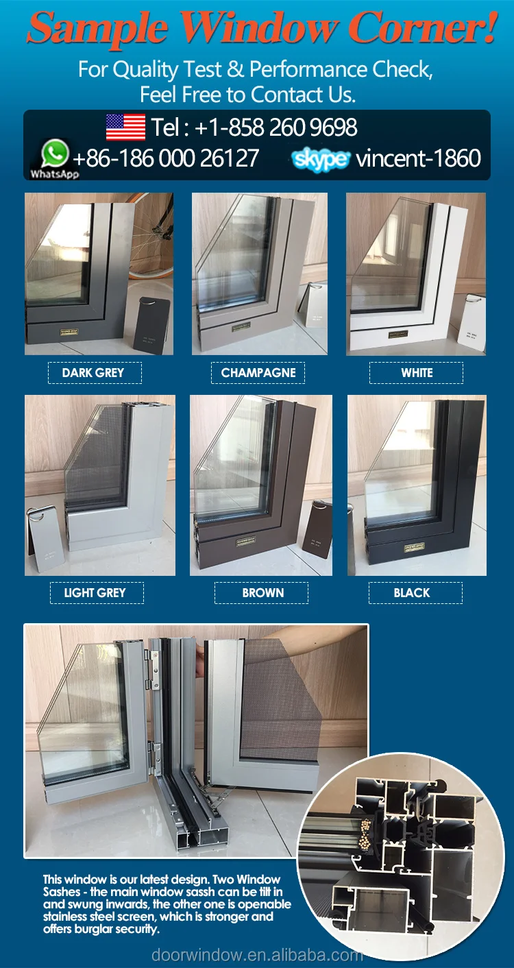 Windsor inexpensive energy efficient aluminium tilt and turn window