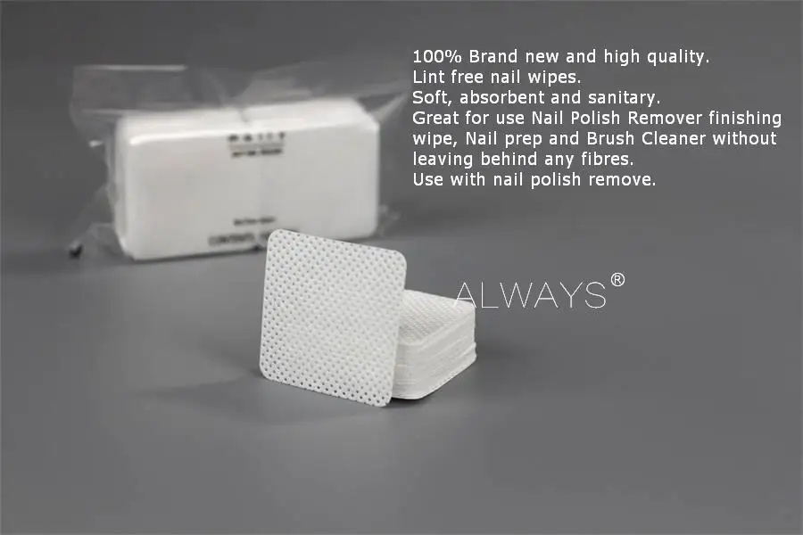 High Quality Lint Free Nail Wipe Nail Art Acrylic Gel Remover Polish