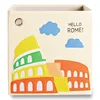 cute kids animal printing storage bins portable fabric double foldable storage box