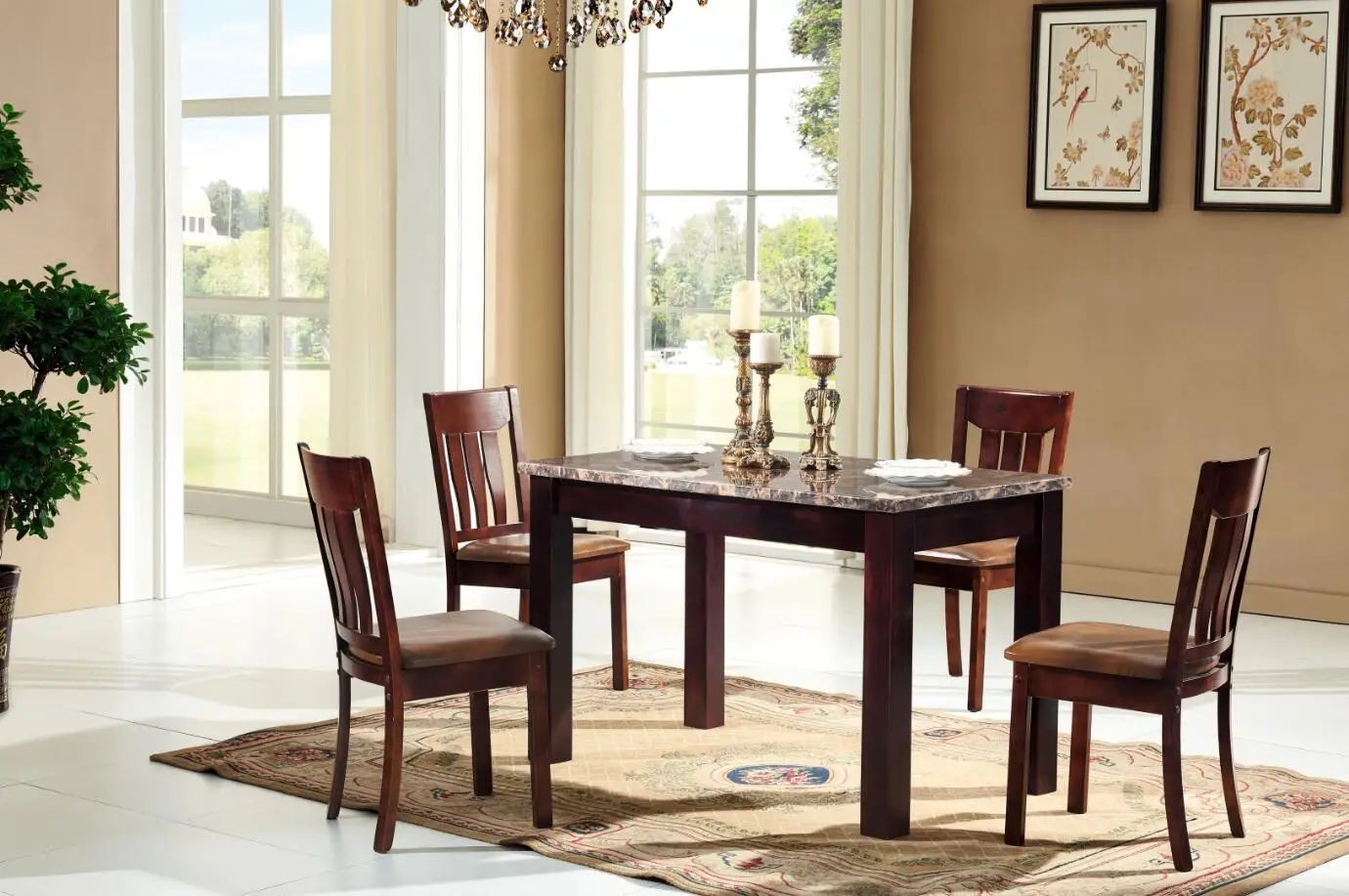 Wooden Dining Table And Chairs Set - Buy Wooden Dining Table,Dining