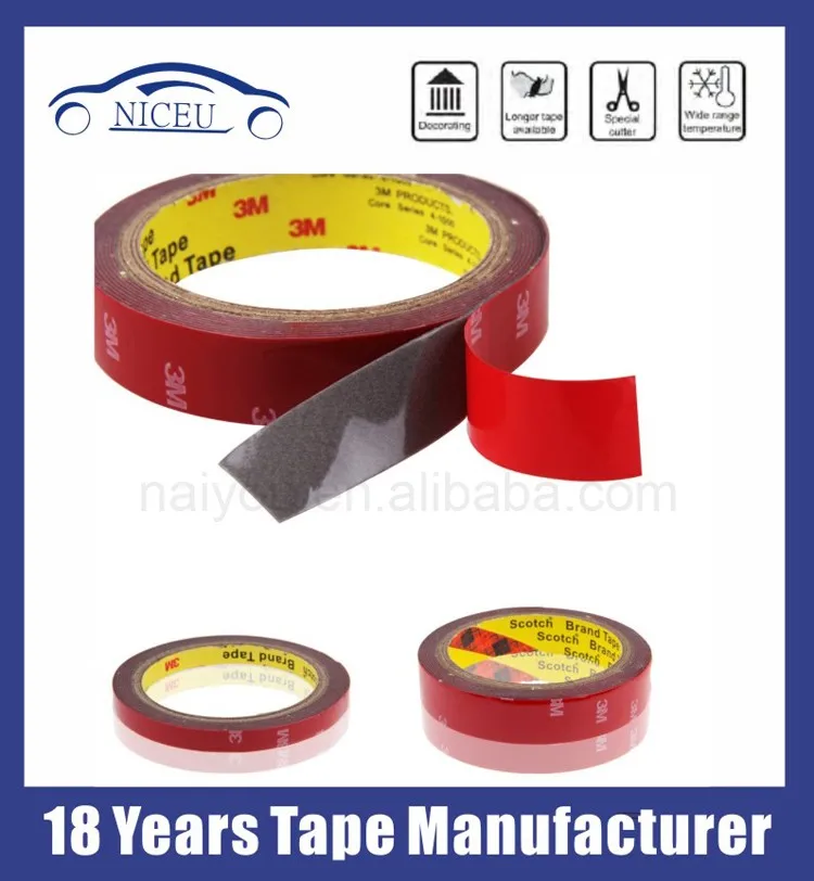 best way to remove 3m double sided tape from car