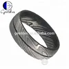 Gentdes Jewelry Channel Style Engagement Damascus Steel Ring For Men