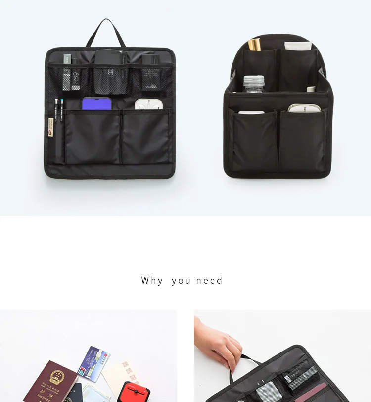 Travel Backpack Liner Korean Style Backpack Organizer Bag In Bag