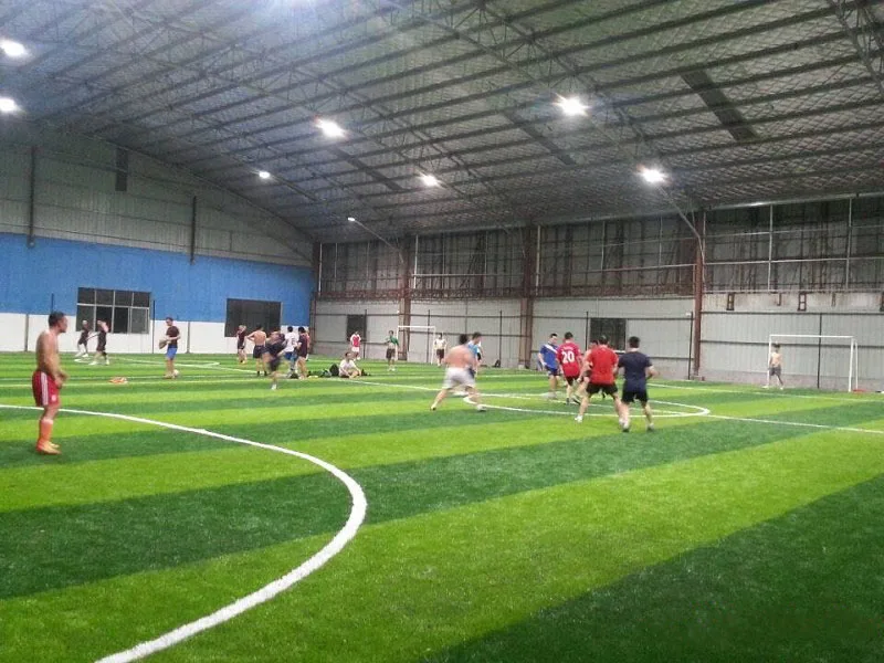 New best quality Artificial Football Lawn Artificial Grass Soccer Field with video show