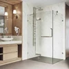 Mini bathroom showerstall with seat luxury square shape shower enclosure hotel