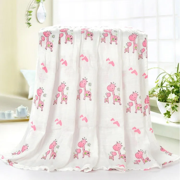 Wholesale Muslim Cotton Toddler Receiving Blanket Baby Swaddles Wrap