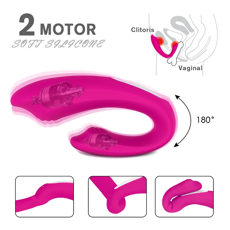 sex toy women double headed g spot and clitoris vibrator, wireless smart underwear wearable vibrator