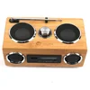 Wholesale bamboo speaker battery removable small size Rohs bluetooth speaker with patent
