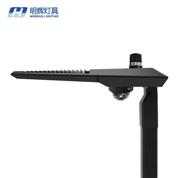 Smart city wifi control led street light outdoor with cctv camera