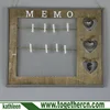 Wall Hanging DIY Photo Display Organizer Adjustable String Clip Wood Picture Frames