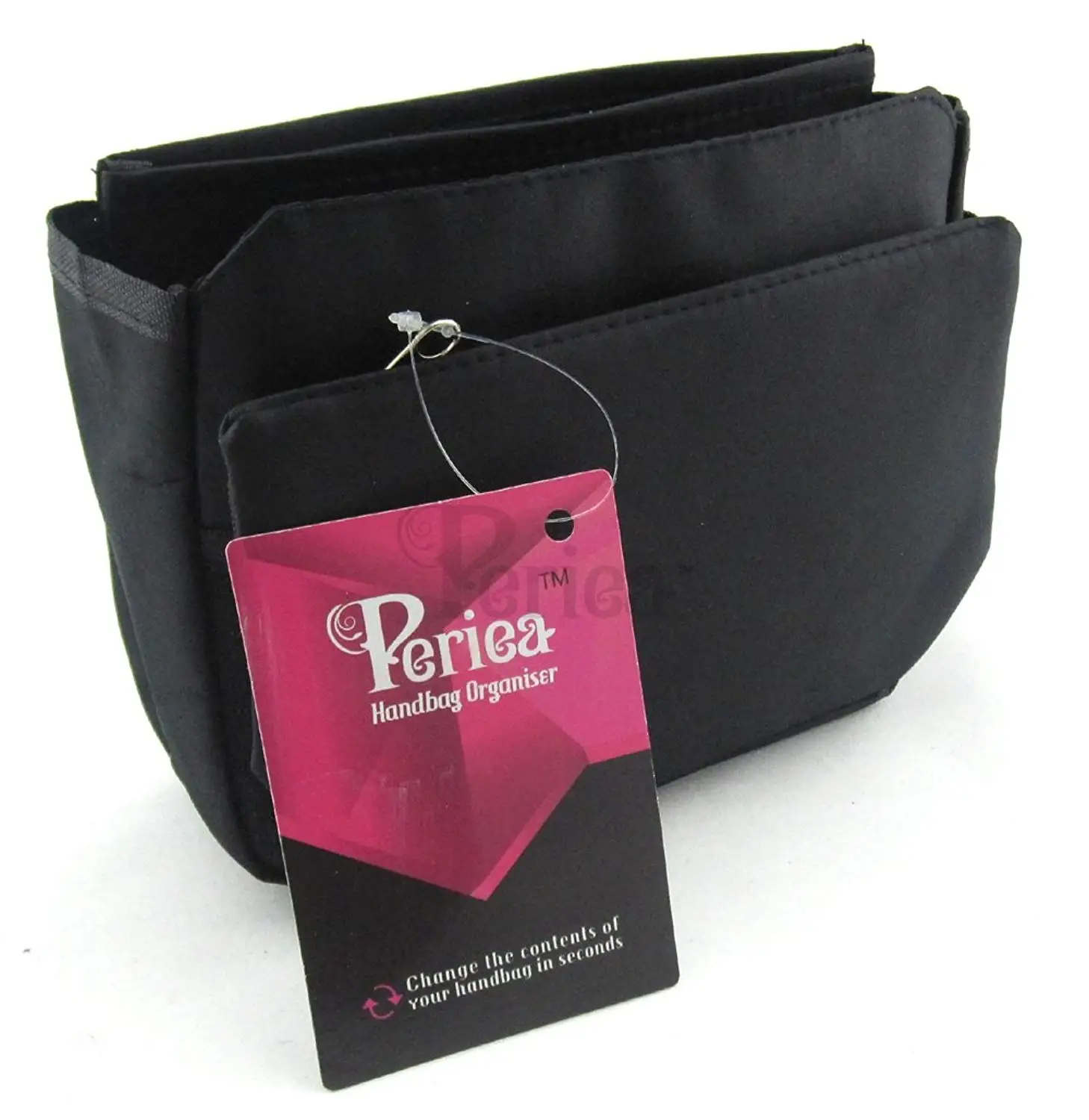 Periea Handbag Organizer Liner Insert 12 Pockets Large Black Periea Handbag Organizer Insert Liner 9 Pockets Tegan