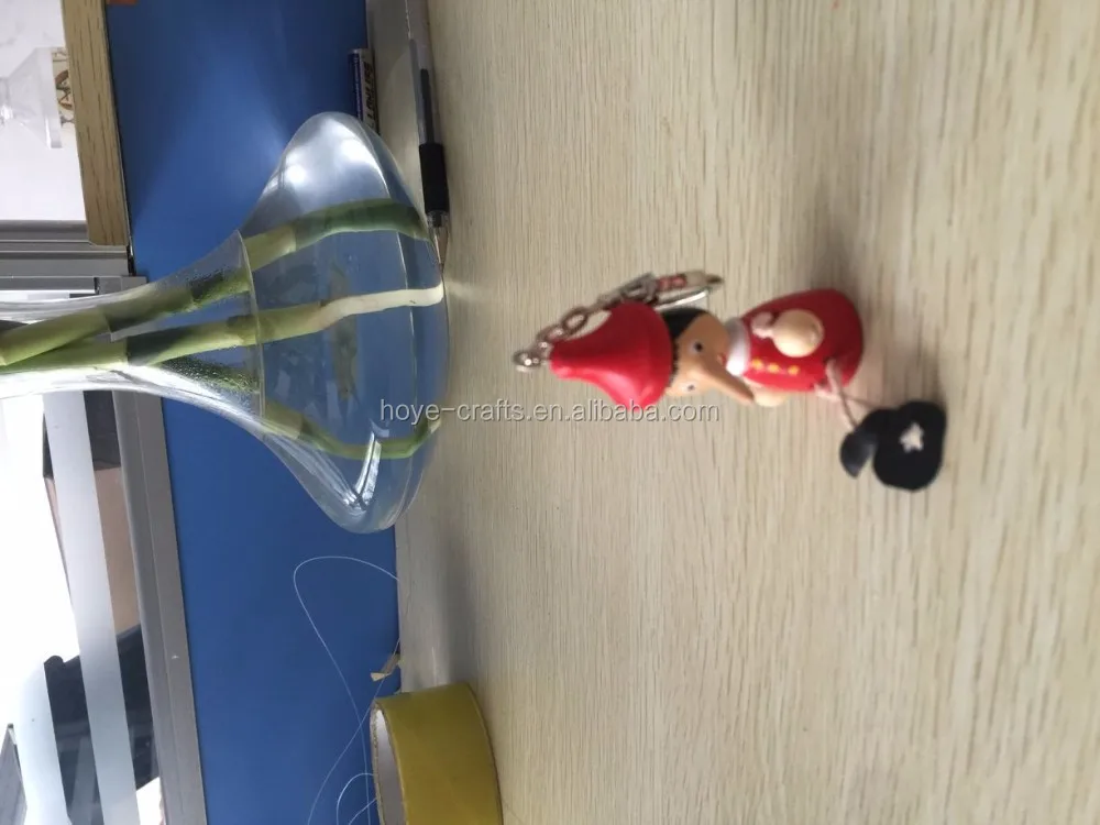 Porte-clés Pinocchio Jouet Poupée En Bois Italie Marionnettes