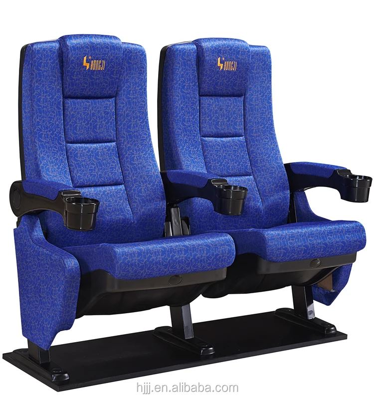 Cheap Slide Seat And Back Cinema Seat Movie Theater Furniture With Cup