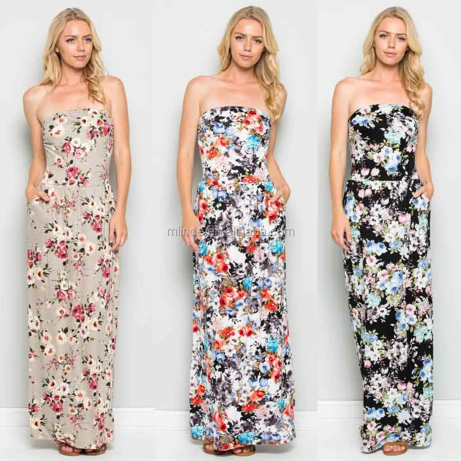 tube top maxi dress