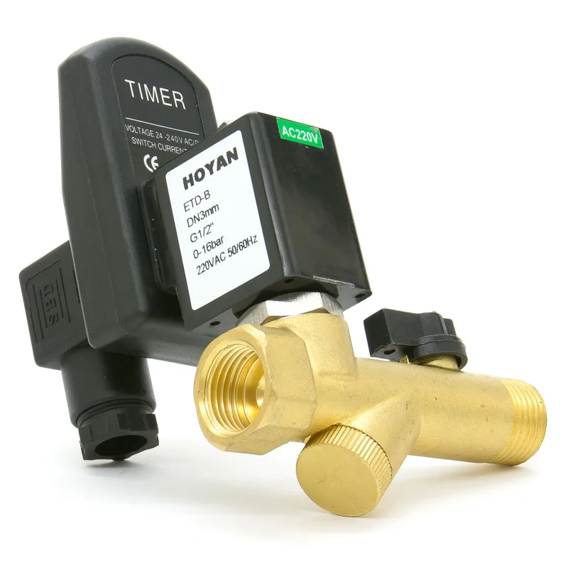 Timer Water Automatic Valve 1/2" Drain Solenoid Valve With Buy Drain