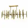 Meurice Rectangular Modern Chandelier Lighting Fixtures Metal Glass Light Design Pendant Lamp