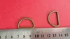 cheap price small antique brass color 1" metal d ring wholesale