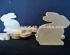 Wooden Bunny Rabbit Shape Sitting Rabbit Easter Toy Craft made in China