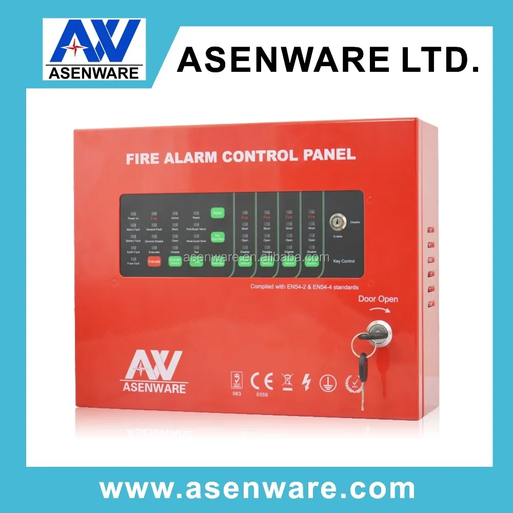 Customized Red Color 4 zone Conventional Fire Panel