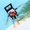 Factory Wholesale Beauty Tools Products 5 Piece Gold Makeup Brush Set