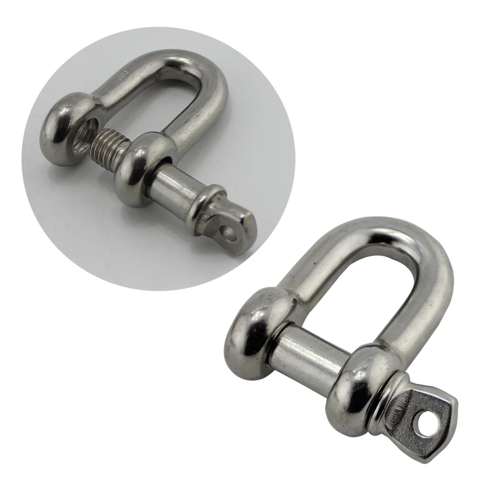 High Quality SS304/316 Captive Screw Pin US Type D Shackle