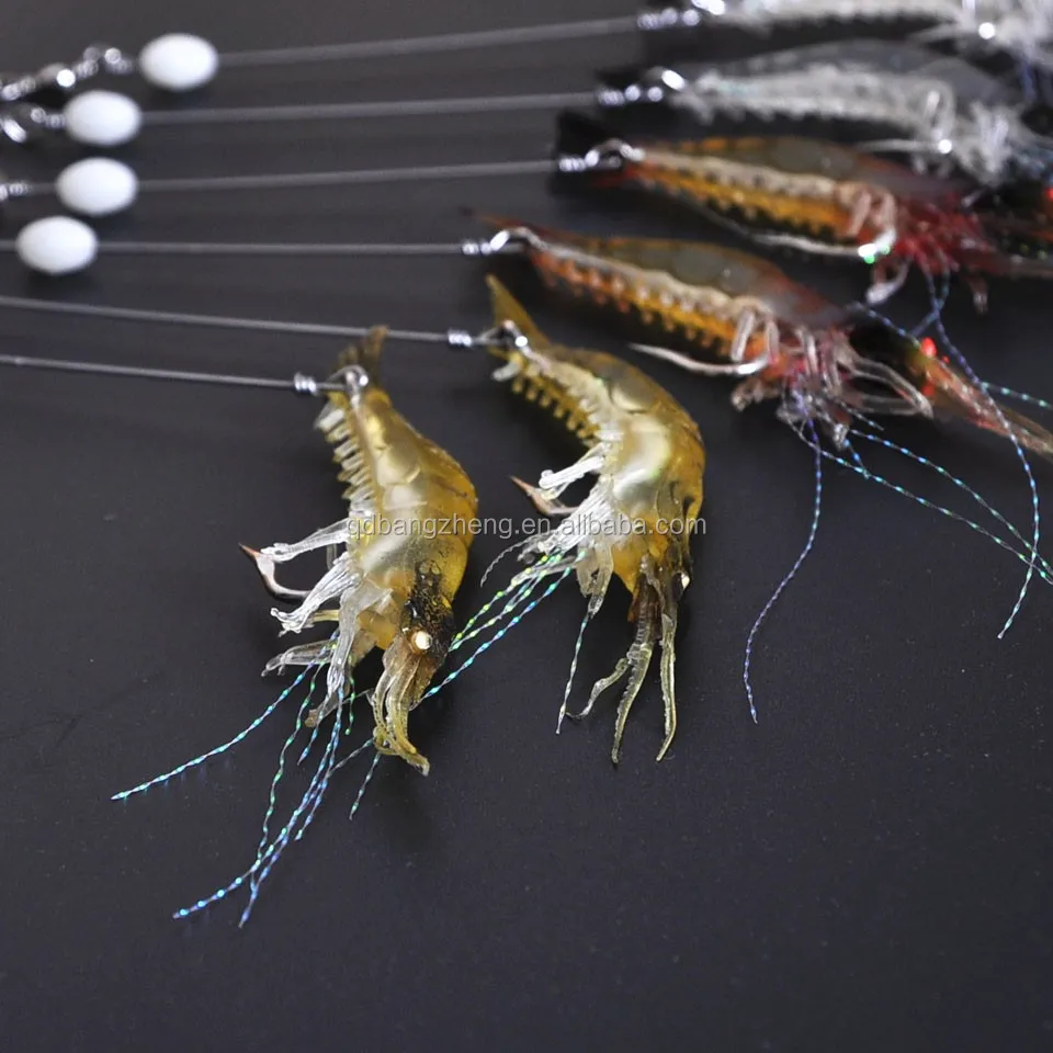 10cm 6g Soft Plastic Silicone Shrimp Fishing Lures Buy Silicone