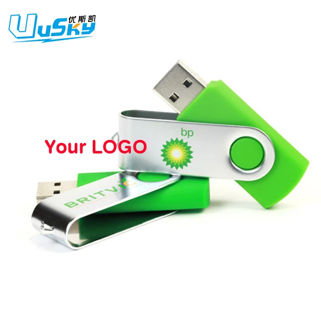 Promotional custom usb 2.0 3.0 64gb 32gb 16gb 8gb 4gb 2gb 1gb custom swivel twister usb flash drive usb memory stick with logo - ANKUX.COM