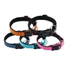Pet Dog Collar, Free Sample Black Plaid Nylon Fabric Dog Collar, 3M Reflective Custom Big Pet Dog Collar