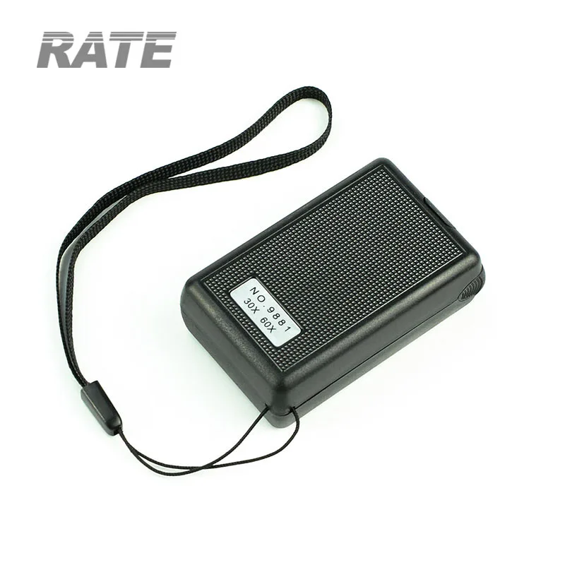 No.9881 30x 60x Pull Out Type Uv Pocket Loupe,Led Jewelry Magnifying