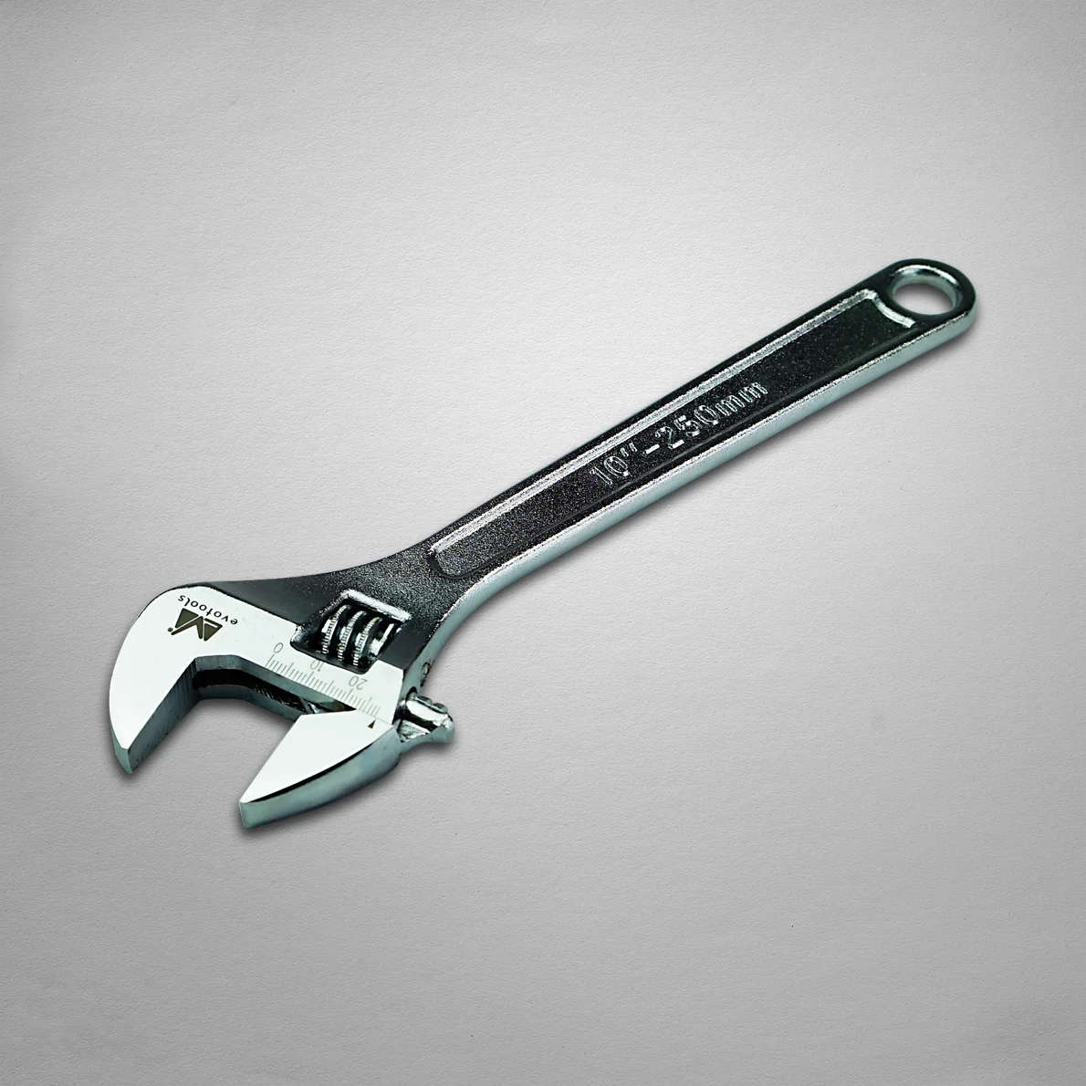 Polished 10" (250MM) Adjustable Carbon Steel Combination Wrench