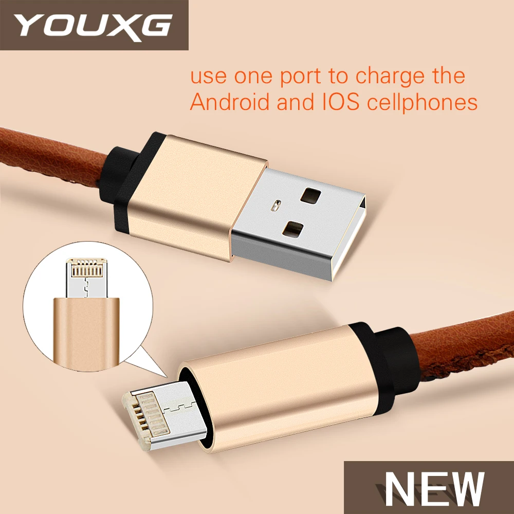 Usb Universal Charger Cable,1m 2 In 1 Usb Charger Cable For all cell phone