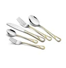 Tableware Golden Titanium Flatware Stainless Steel Vintage Fork Table Cutlery Set