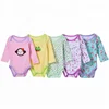 Cute Newborn Baby Clothes 5 Patterns Pack Long Sleeves Romper Set