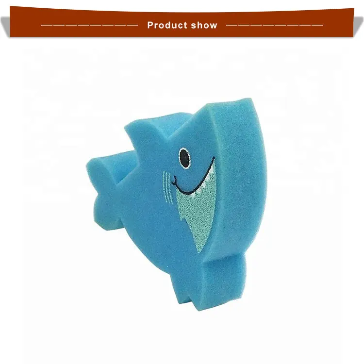 Harmless Shark Fish Shape Bath Sponge Toy Wholesale Custom Child Foam