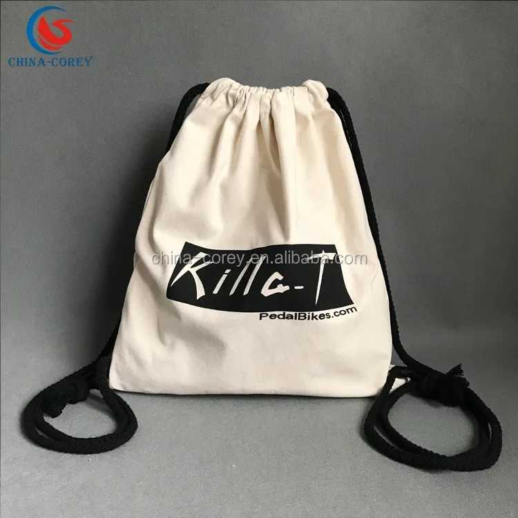 cotton canvas gym bag