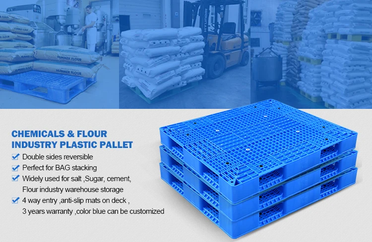 Easy to Store Plastic Pallet and Skid,Storage Racks Polyethylene Small Warehouse Storage Goods Grid Moisture-Proof Supermarket Garden Swimming Pool Color : Blue-5pack, Size : 50x50x3cm 