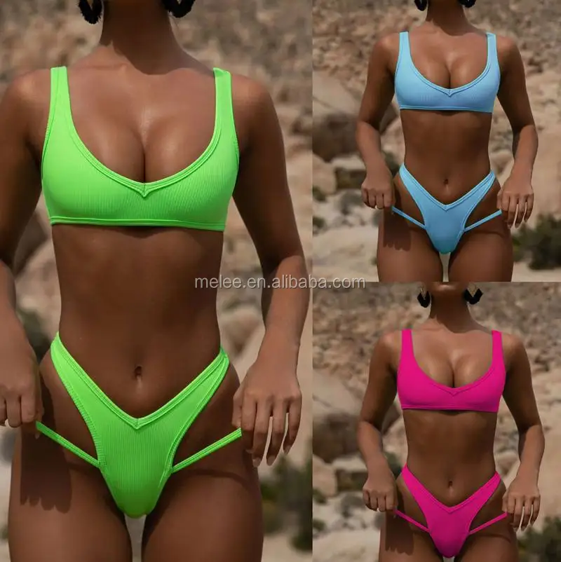 neon push up swimsuit