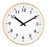 Brief Style Original Wood Frame White Face Large Digital Decor Wall Clock
