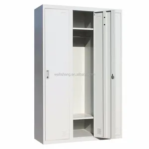 4 Door Double Column Wardrobe With Mirror 4 Door Double Column