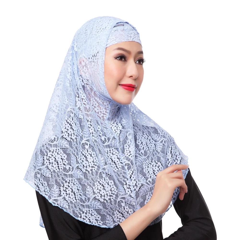 Muslim Lace Inner Hijabs Caps Islamic Under scarf Hats Arab Shayla Cap lot 