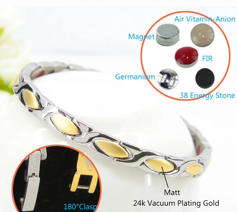Magnet Stainless Steel Charm Braclet