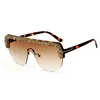 2019 sunglasses women Half Frame One pieice Google Sunglasses men candy Color Bling stones Unique style Vintage shades For Women
