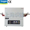 1700 C degree small dual tube furnace sliding cvd single zone vertical