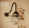 LOFT 110/220v outdoor gooseneck elegant industrial classical aluminum brass casting Industrial wall barn lighting