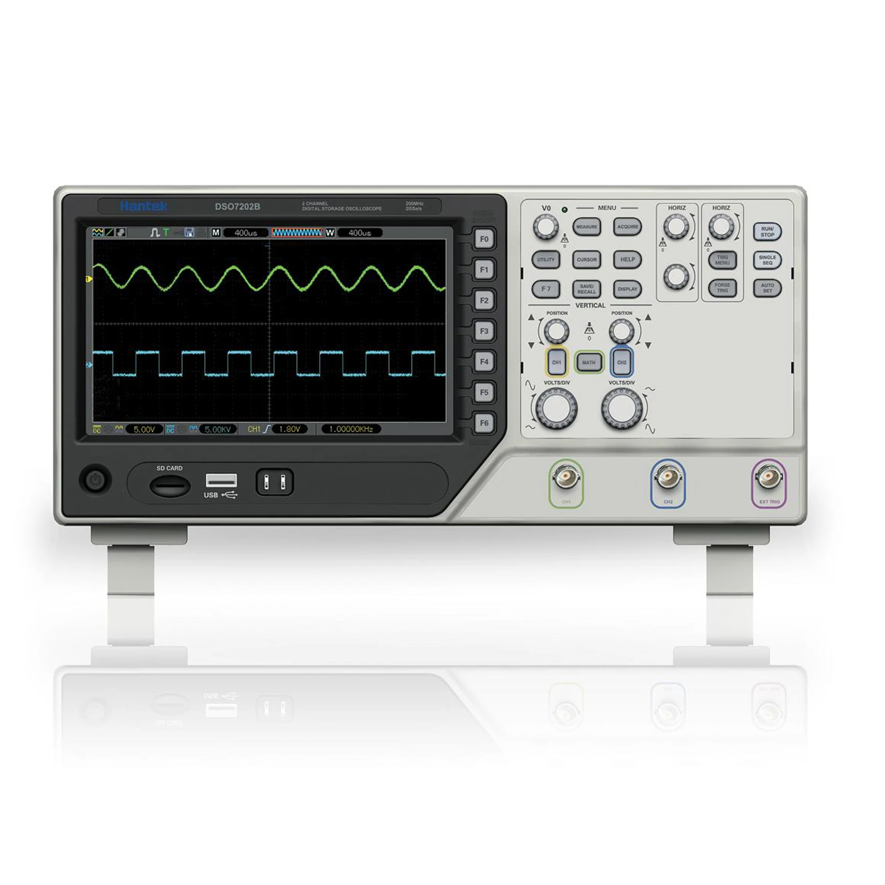 Hantek DSO7064B 60Mhz 2GSa/s Sample Rate 64K memory depth USB Oscilloscope